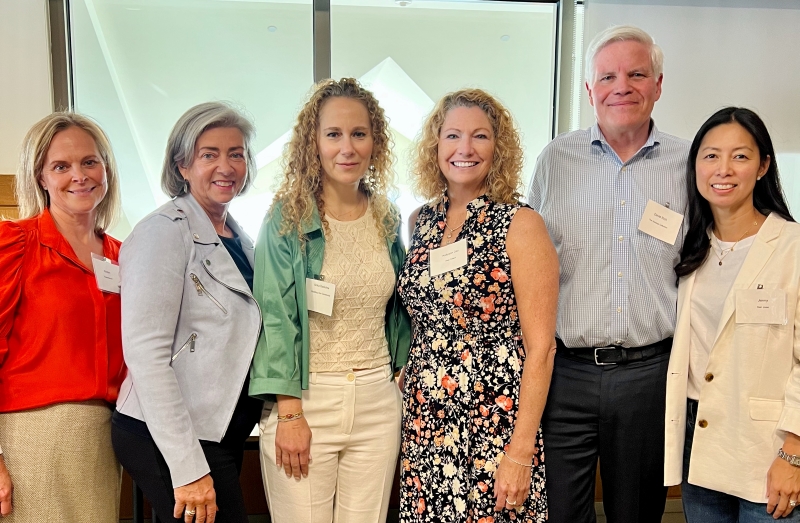 From L to R: Kristen Rosenbaum, Co-President of Impact FFC; Maryellen Frank, Co-Chair Events of Impact FFC; David Rich, CEO of The Housing Collective; Anka Badurina, Executive Director of Building One Community; Kellyann Day, CEO of New Reach; Jenny San Jose, Co-President of Impact FFC (contributed photo)